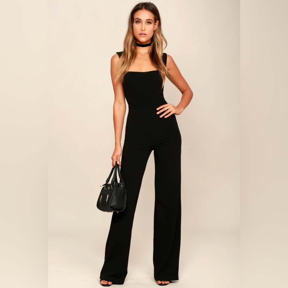 Lulus square neck jumpsuit. NWT